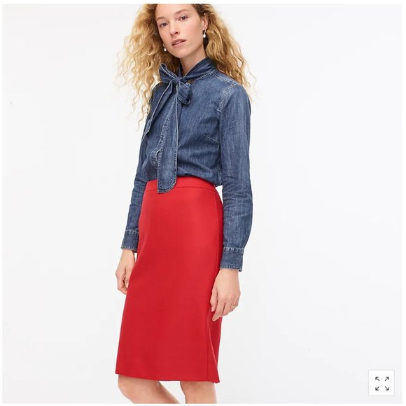 J. Crew Dresses & Skirts - NWT J. Crew No. 2 pencil skirt double-serge wool